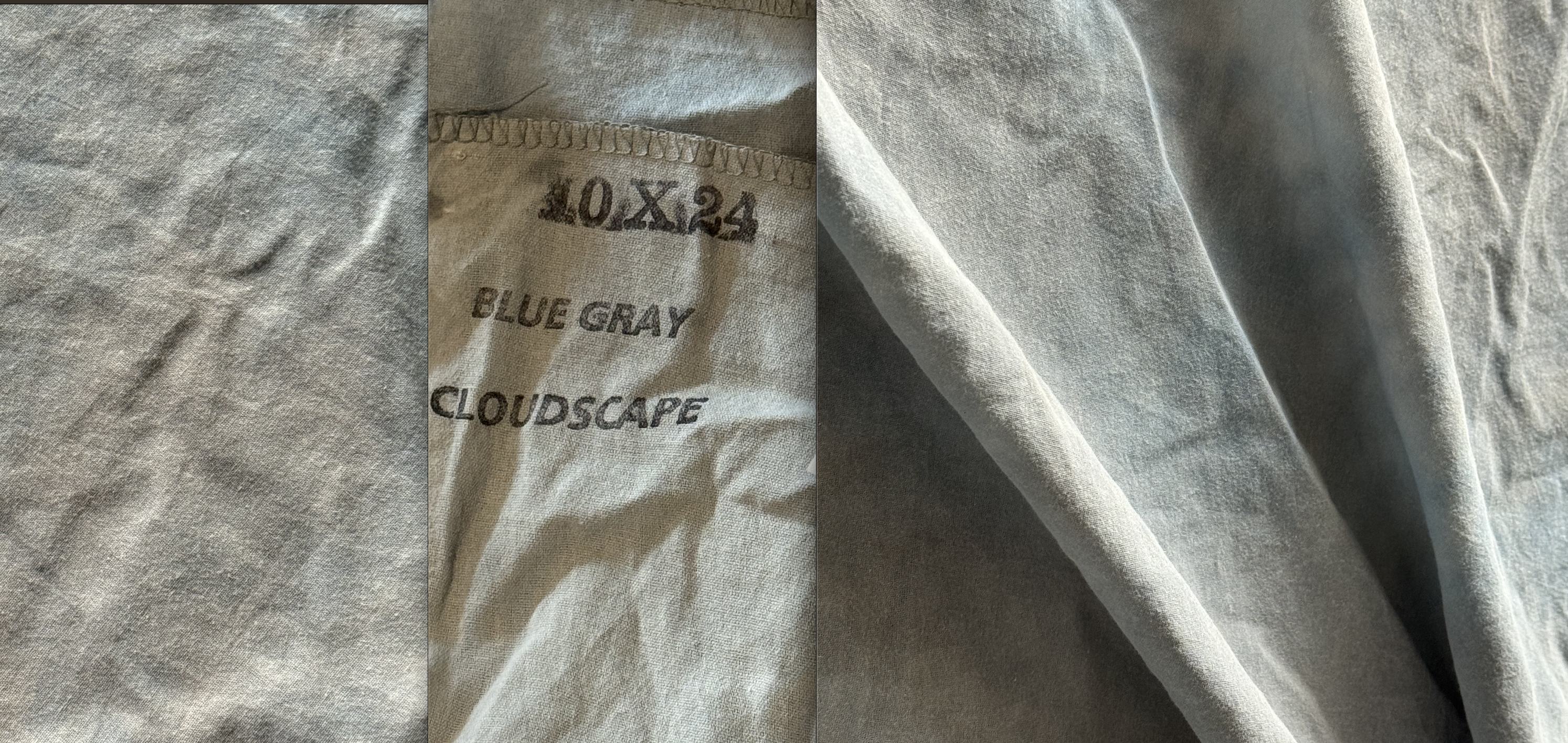 Blue/Grey Cloudy Sky Backdrop/Fabric