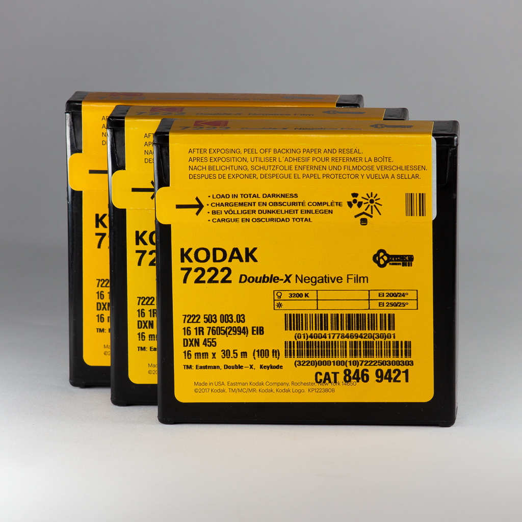 Kodak Double-X 7222 16mm Black and White Negative Film (100ft : ASA ...