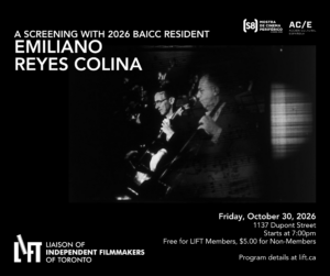 Screening with 2026 BAICC Resident Emiliano Reyes Colina
